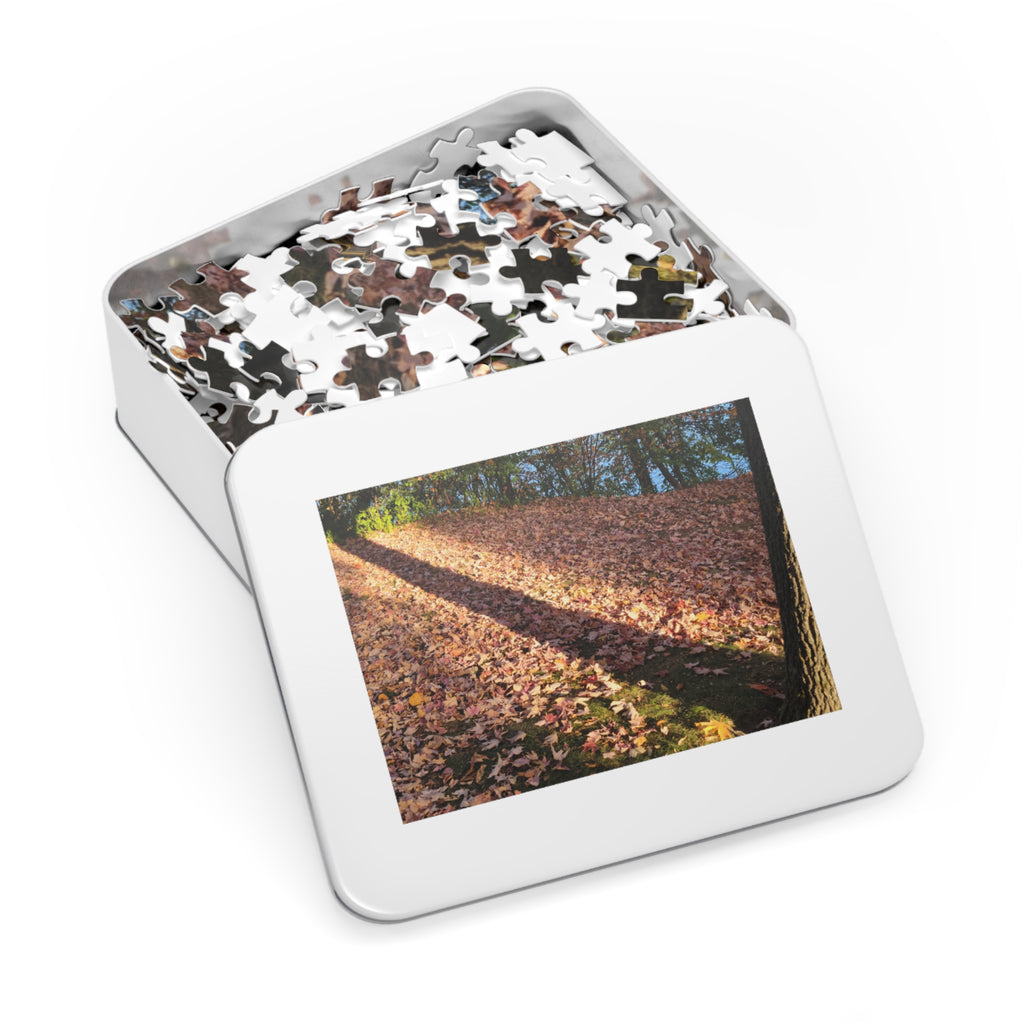 Jigsaw Puzzle with Tin:  Autumn Shadow