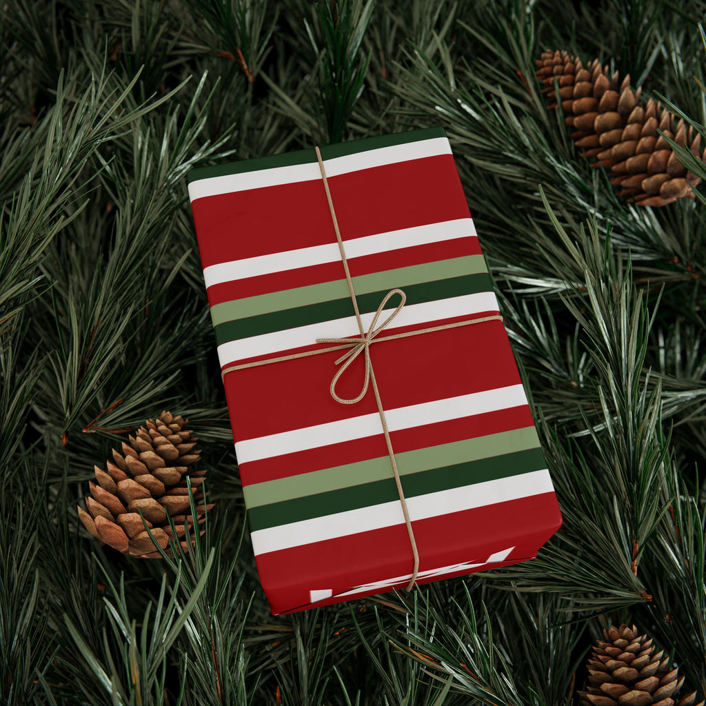 Holiday Gift Wrap:  How Lovely Stripe