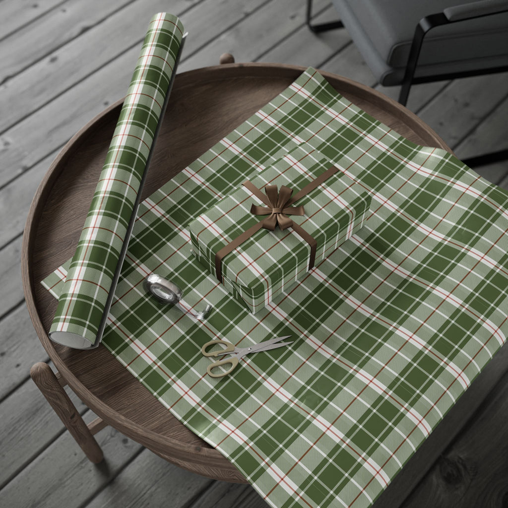 Holiday Gift Wrap:  Nick's Green Plaid Flannel