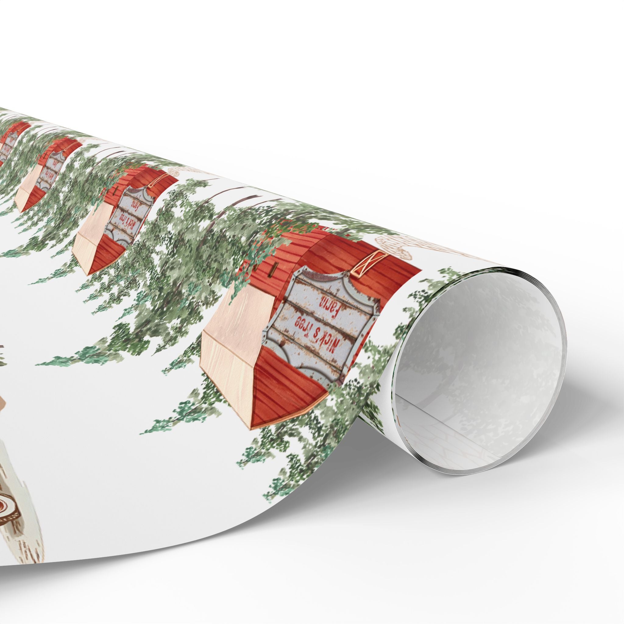 Holiday Gift Wrap:  Nick's Tree Farm Print