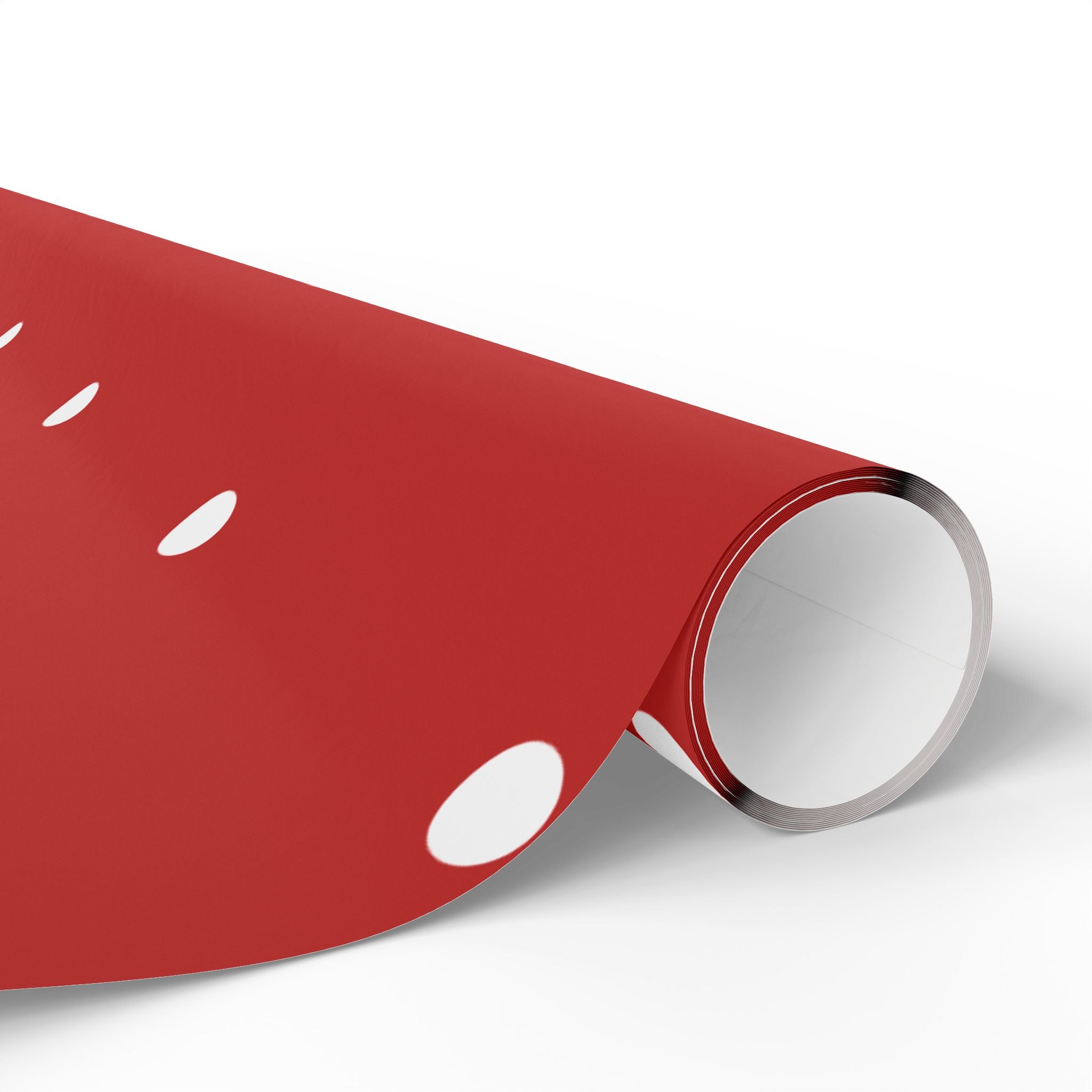 Holiday Gift Wrap:  Holly, Jolly Red Dot