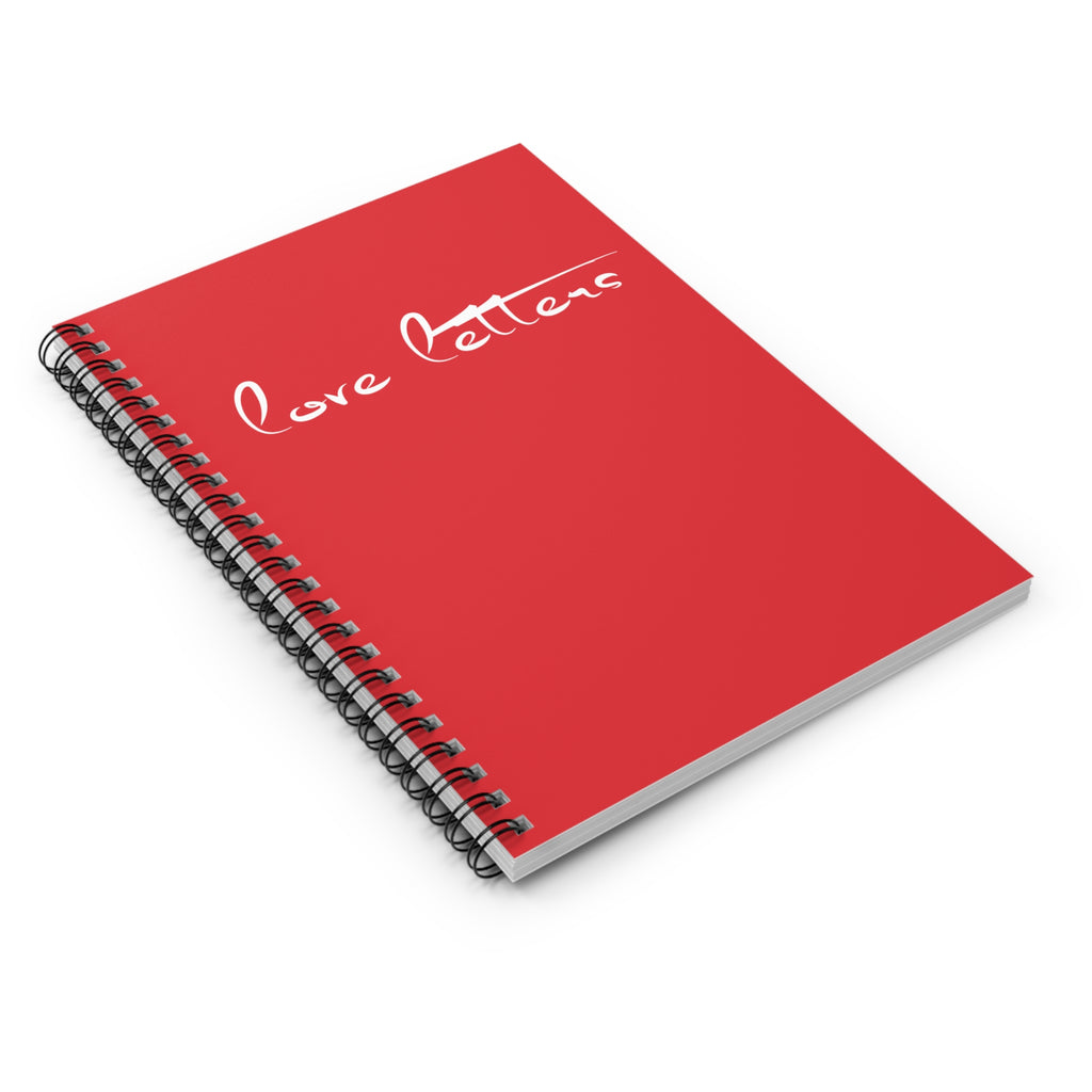 [love letters] spiral bound journal *lovered