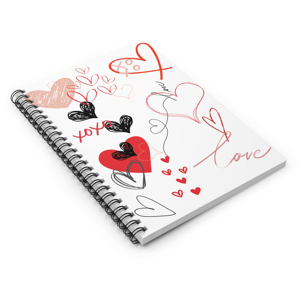 [lovey doodle] spiral bound journal *lovewhite