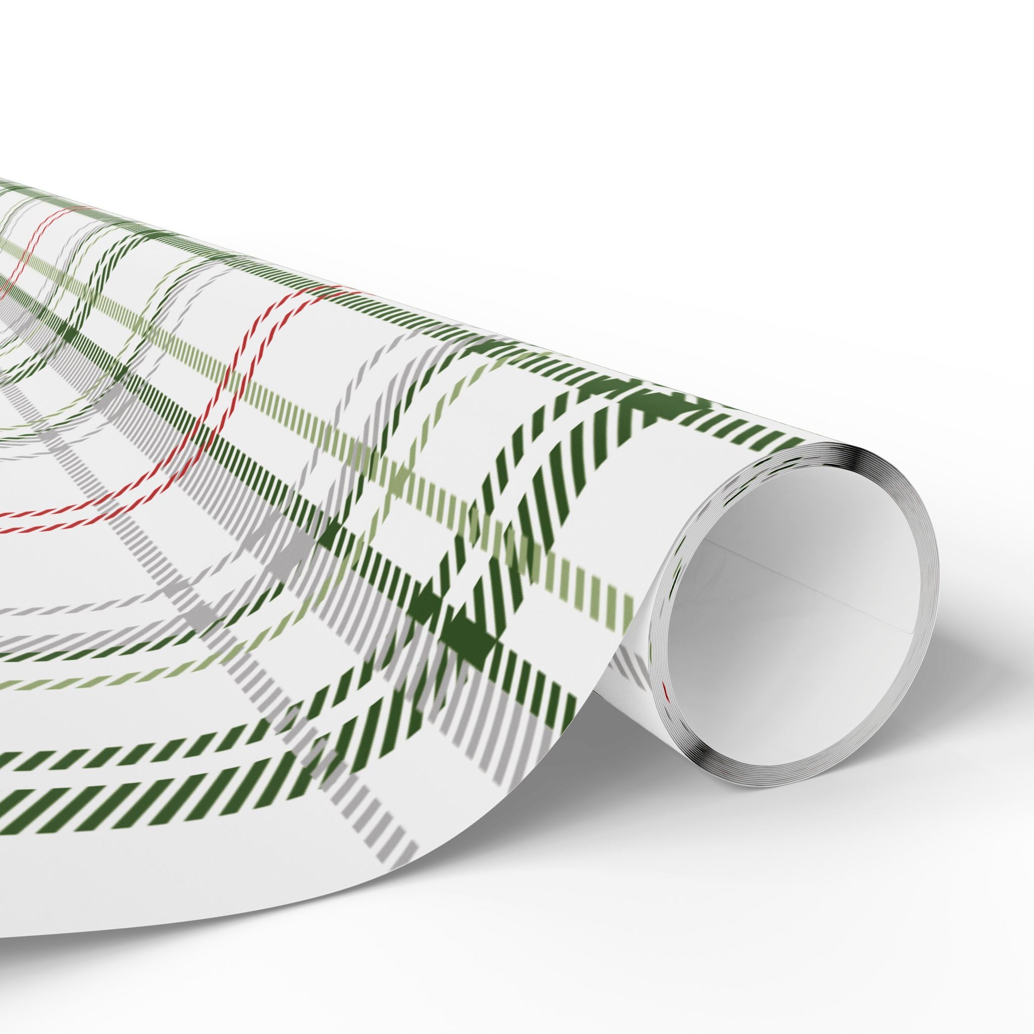 Holiday Gift Wrap: Holly Plaid