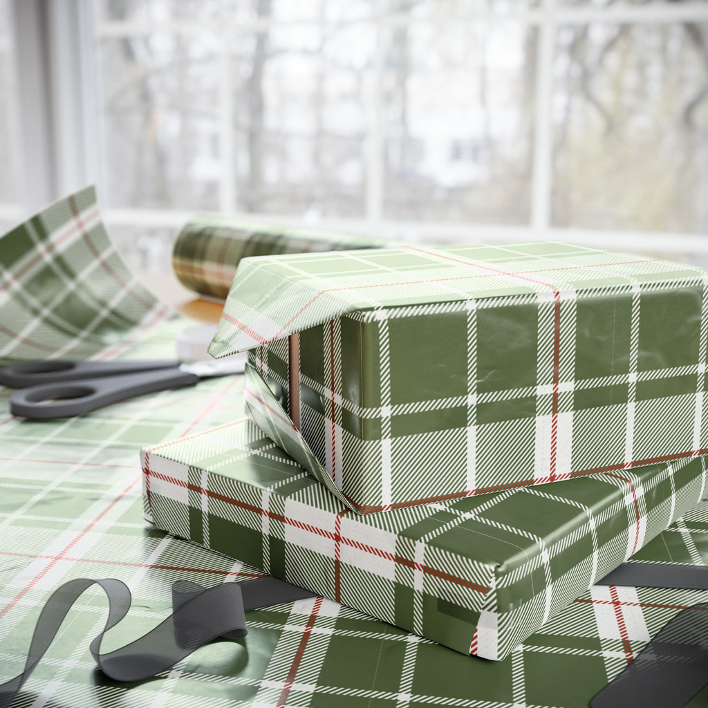 Holiday Gift Wrap:  Nick's Green Plaid Flannel