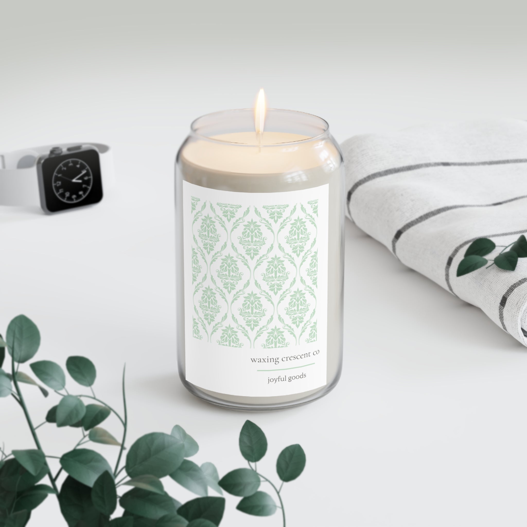 Aromatherapy Jar Candle:  Granny's Kitchen Wallpaper in Airy