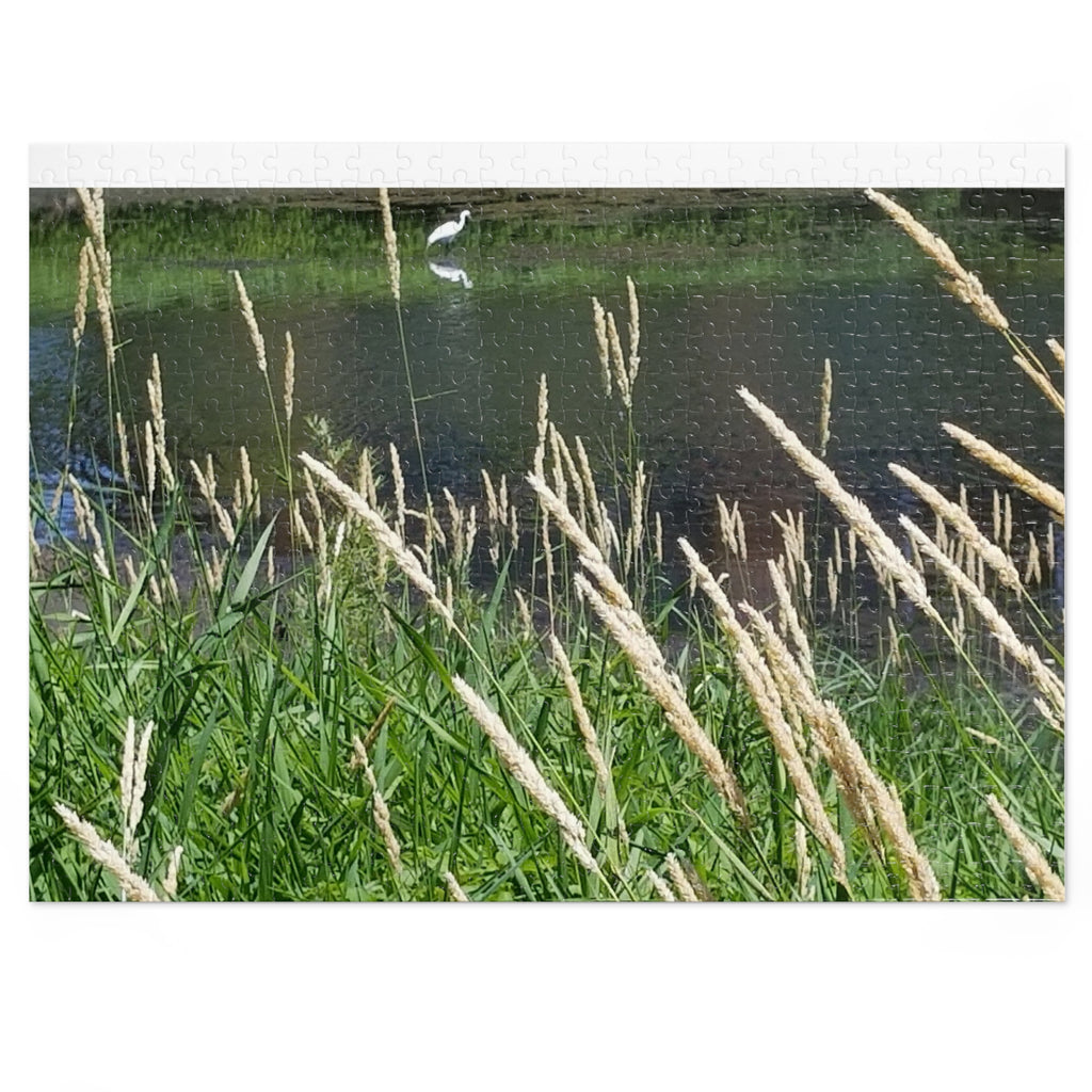 Jigsaw Puzzle with Tin:  Whistle through the Grasses