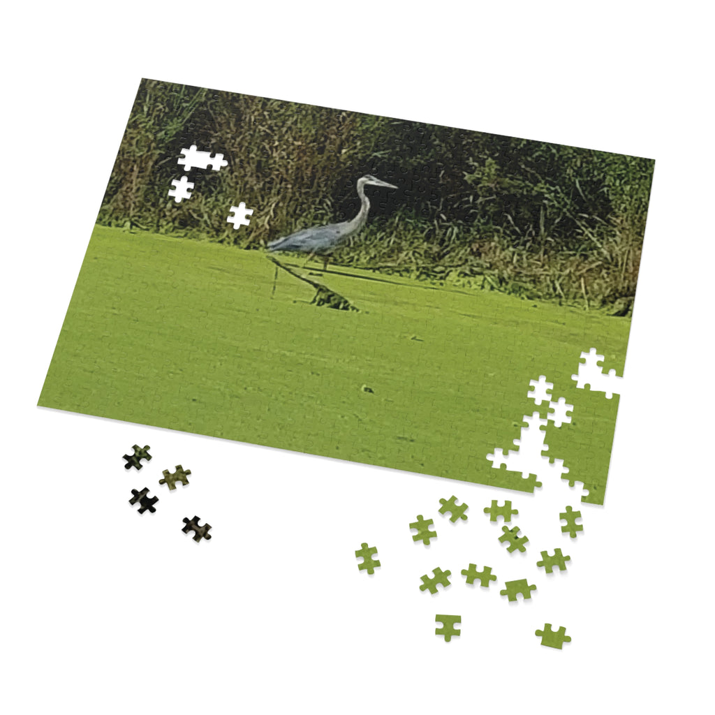 Jigsaw Puzzle with Tin:  Tip Toeing for Fish