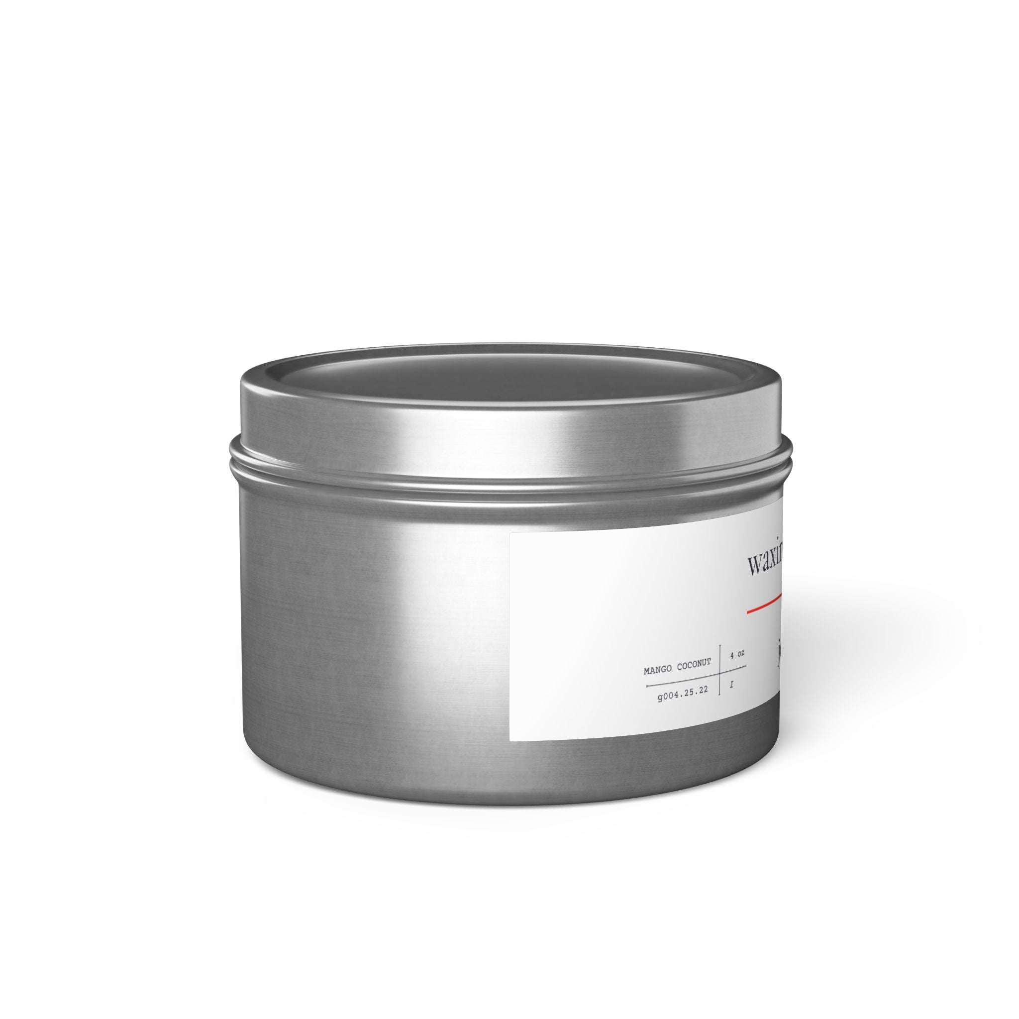 4oz Scented Tin Candle [mango coconut]