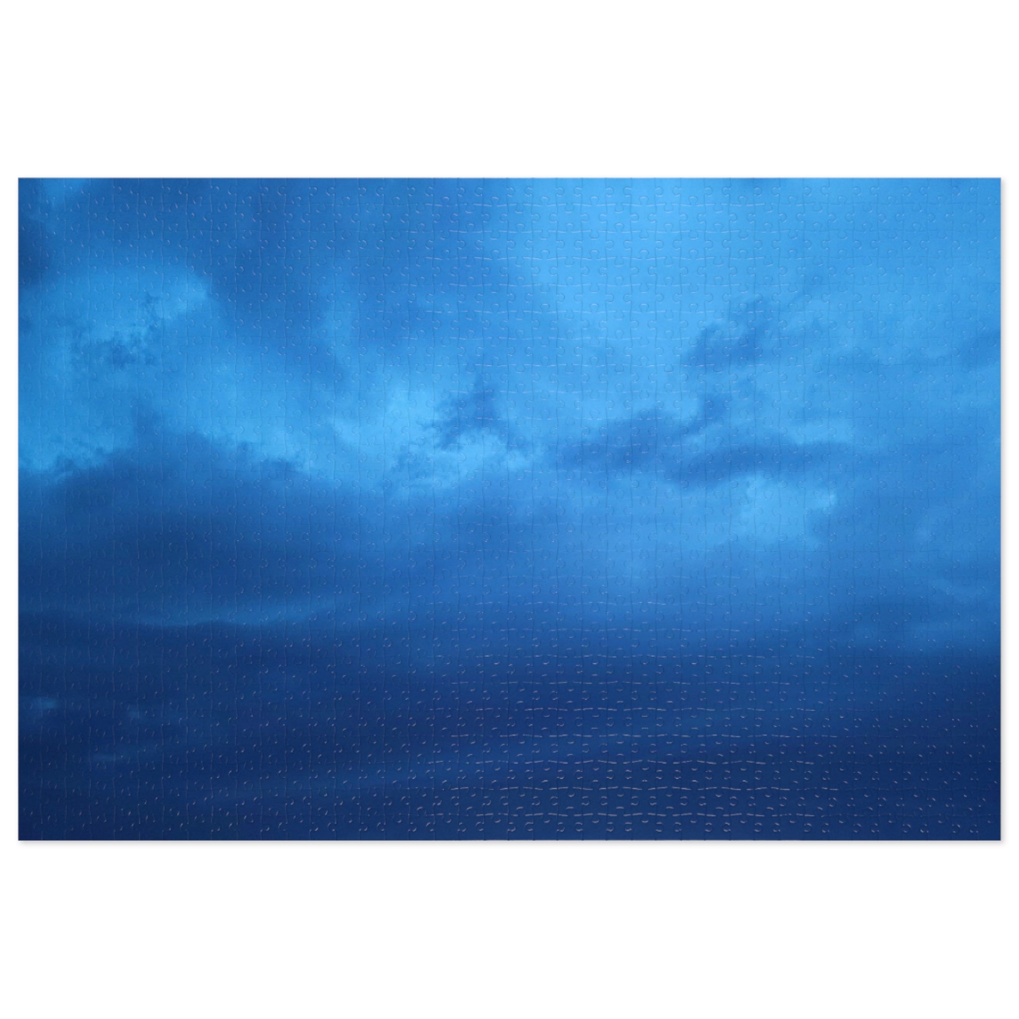 Jigsaw Puzzle with Tin:  Blue Wonder