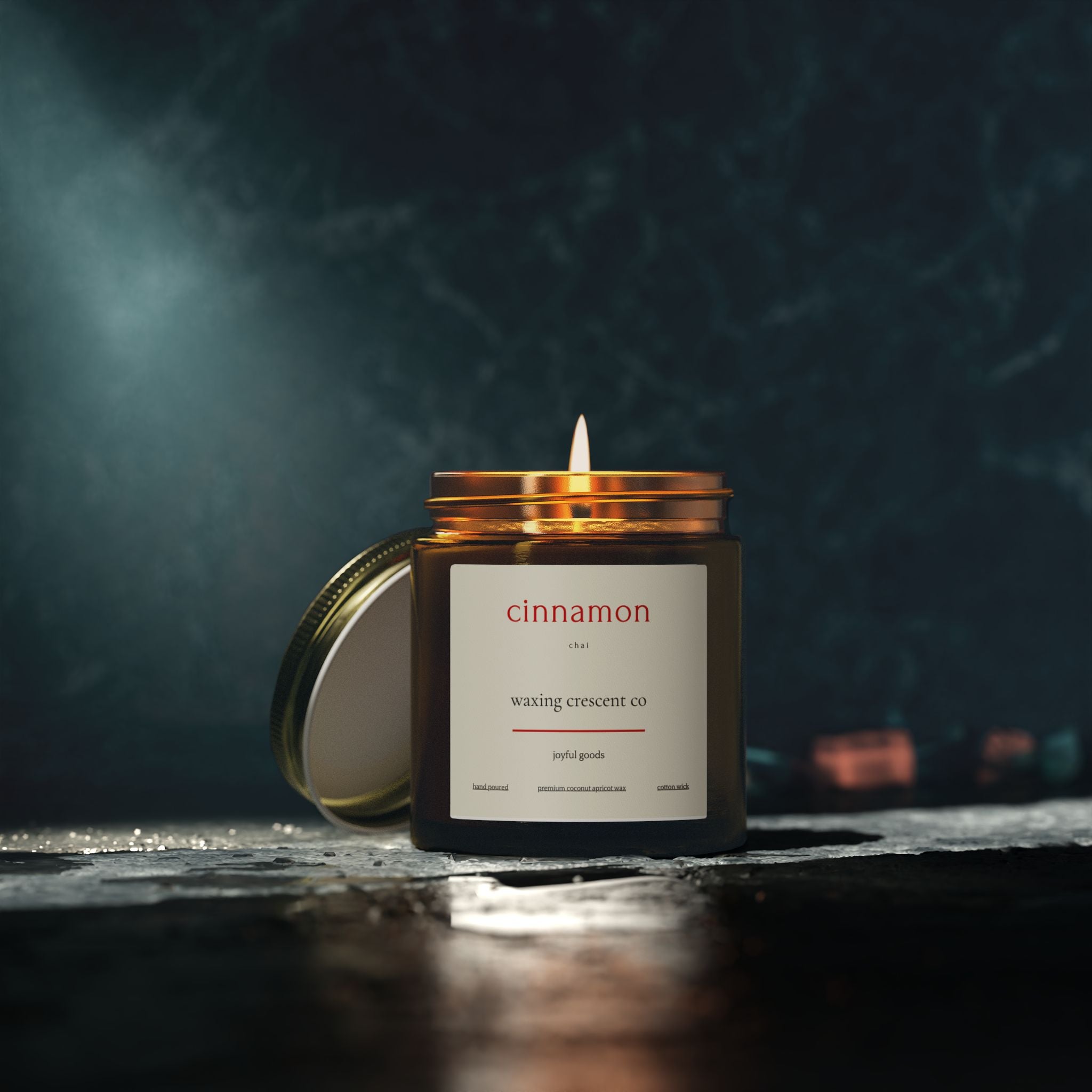 Premium Jarred Candle:  Cinnamon Chai Scented