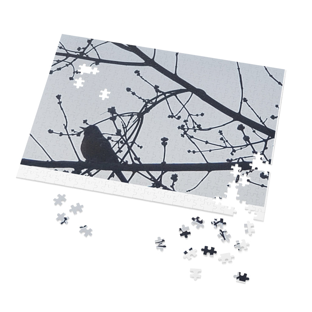 Jigsaw Puzzle with Tin:  Simple Bird