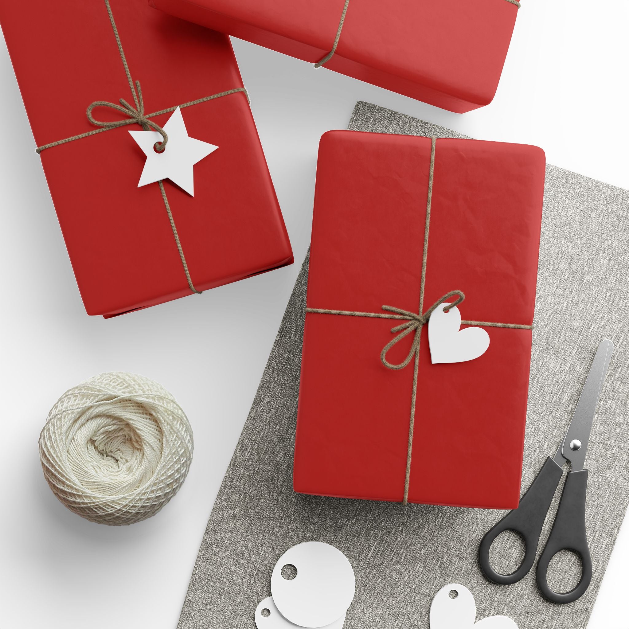Holiday Gift Wrap:  Vintage Red