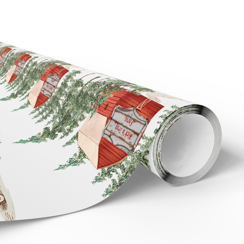 Holiday Gift Wrap:  Nick's Tree Farm Print