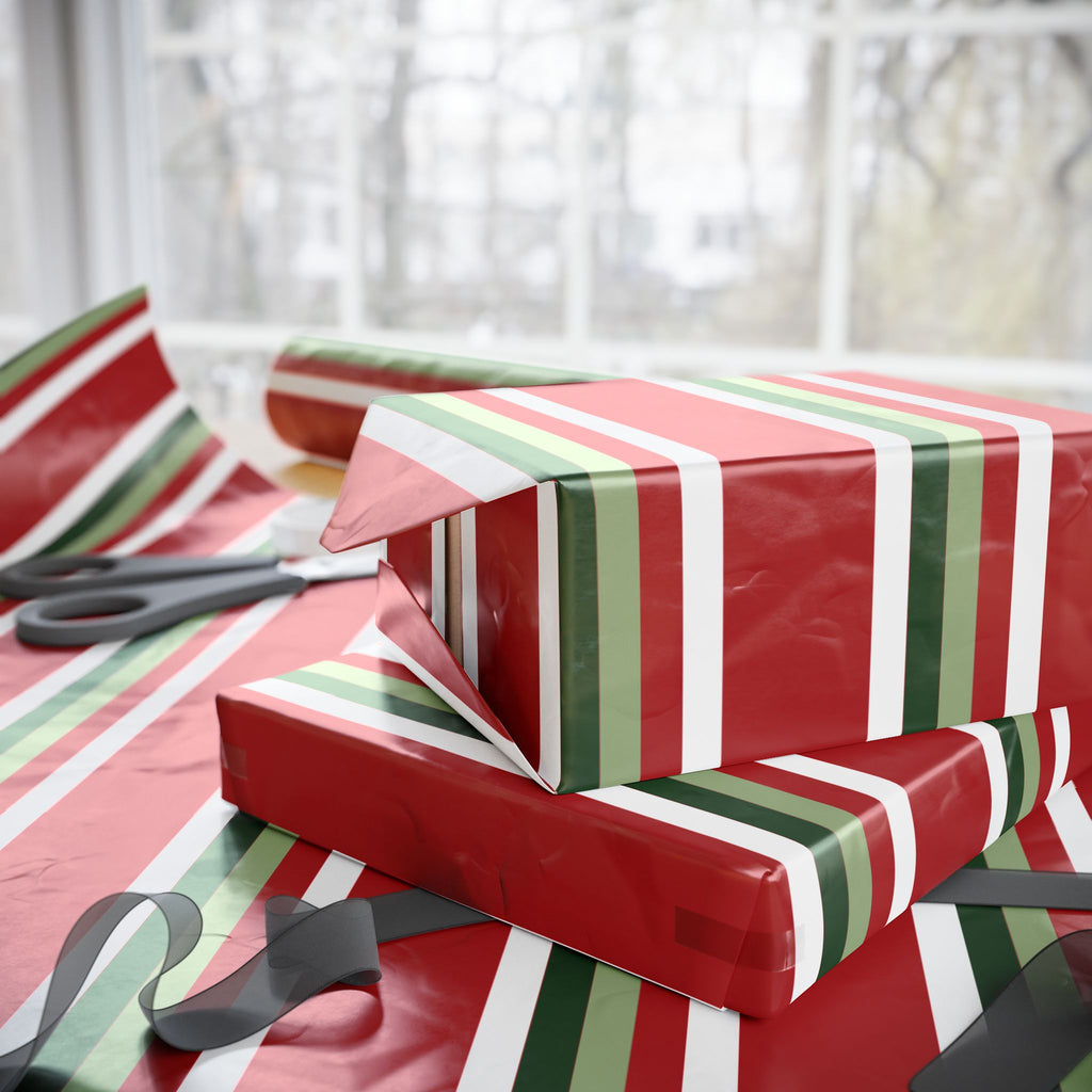 Holiday Gift Wrap:  How Lovely Stripe