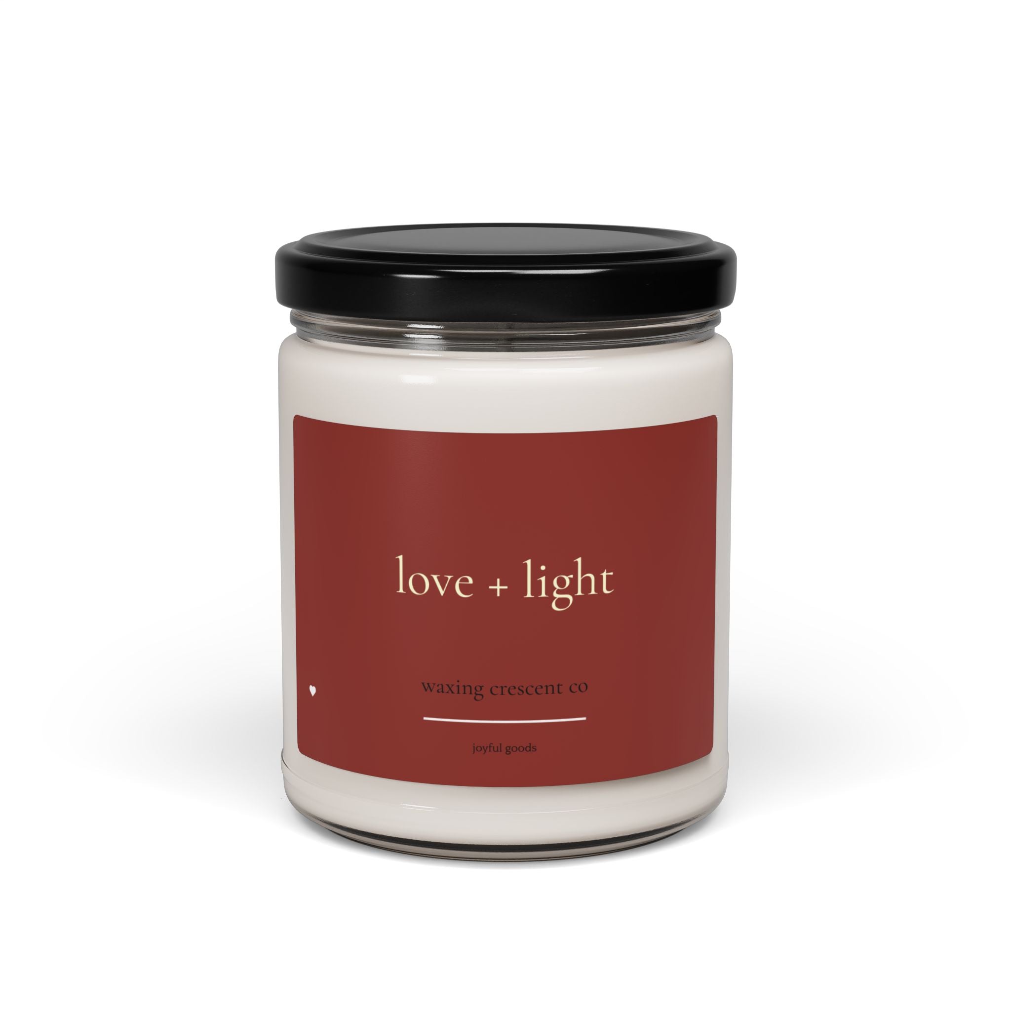[love + light] soy candle *red