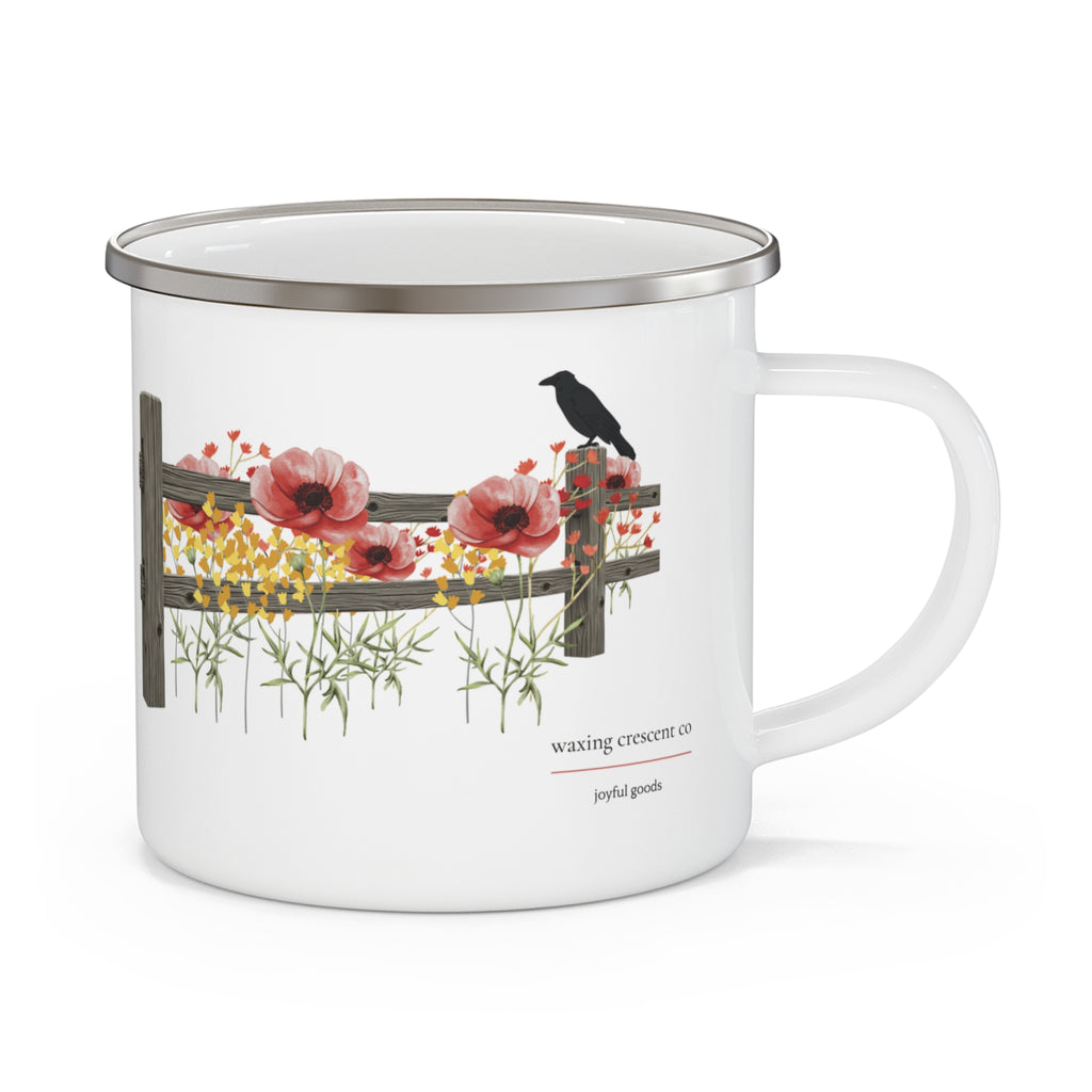 Crows and Crowns Enamel Mug — Limited Edition