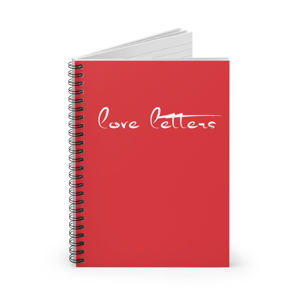 [love letters] spiral bound journal *lovered