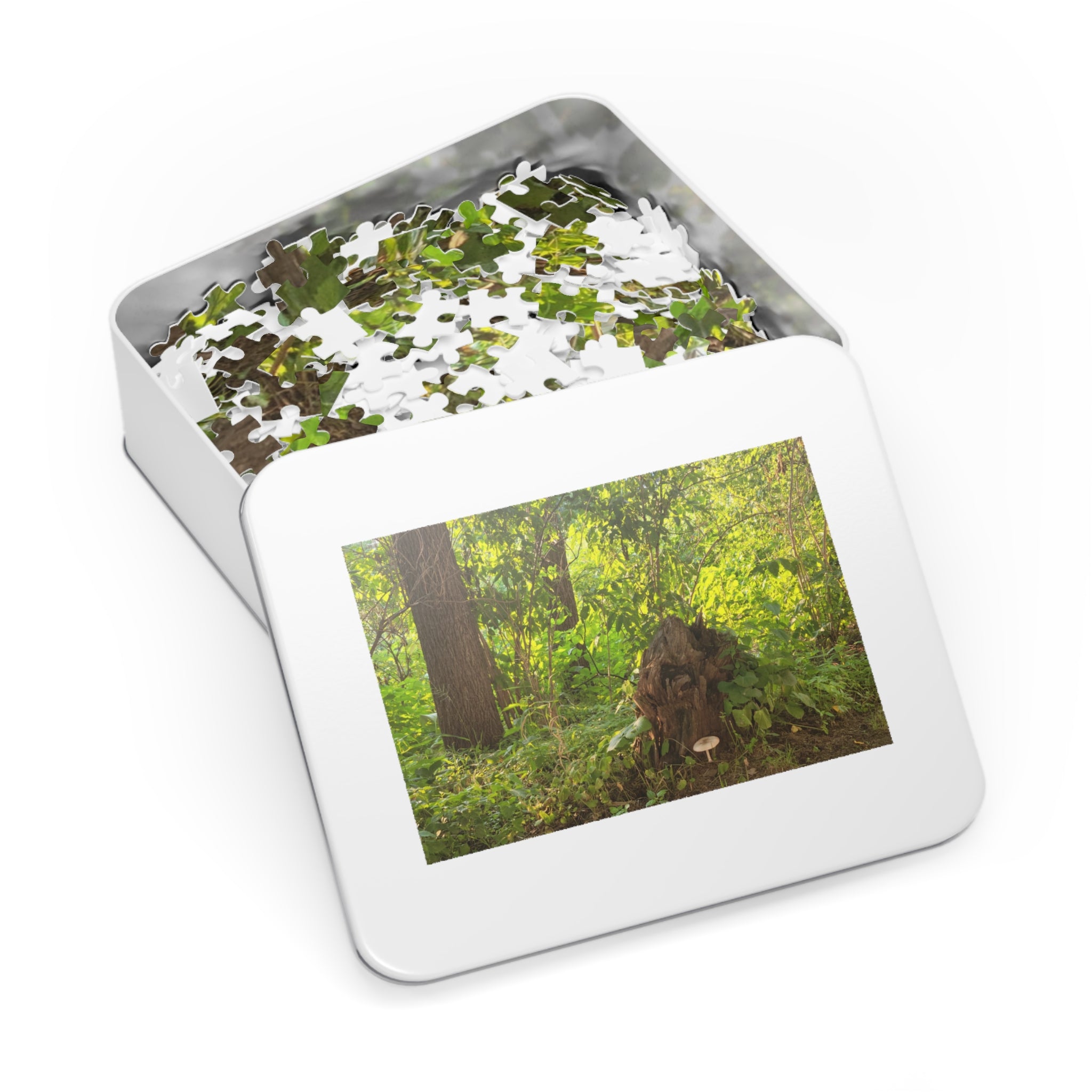 Jigsaw Puzzle with Tin:  Hiking Treasures