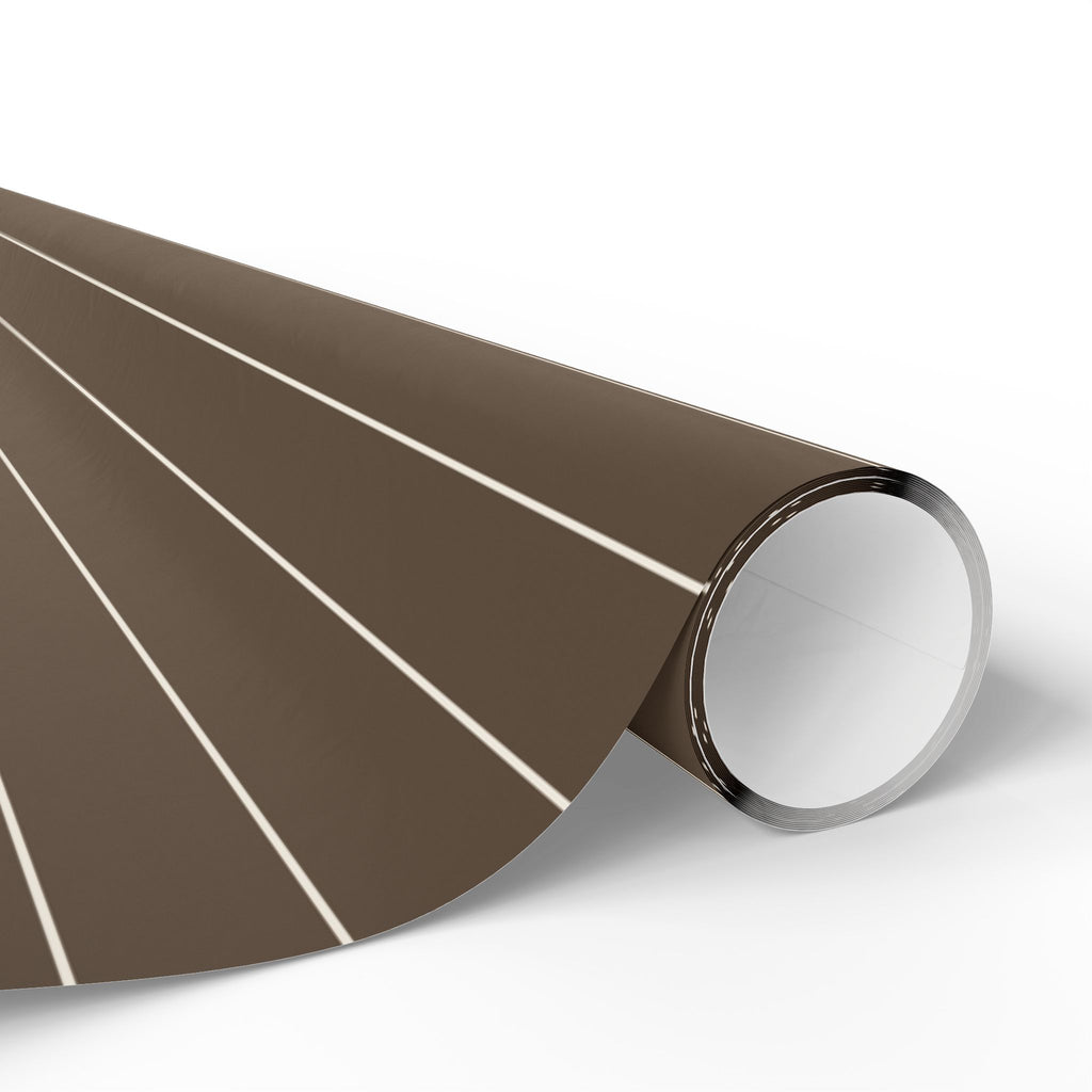 All Occasion Gift Wrap: Mocha and Creme Stripe