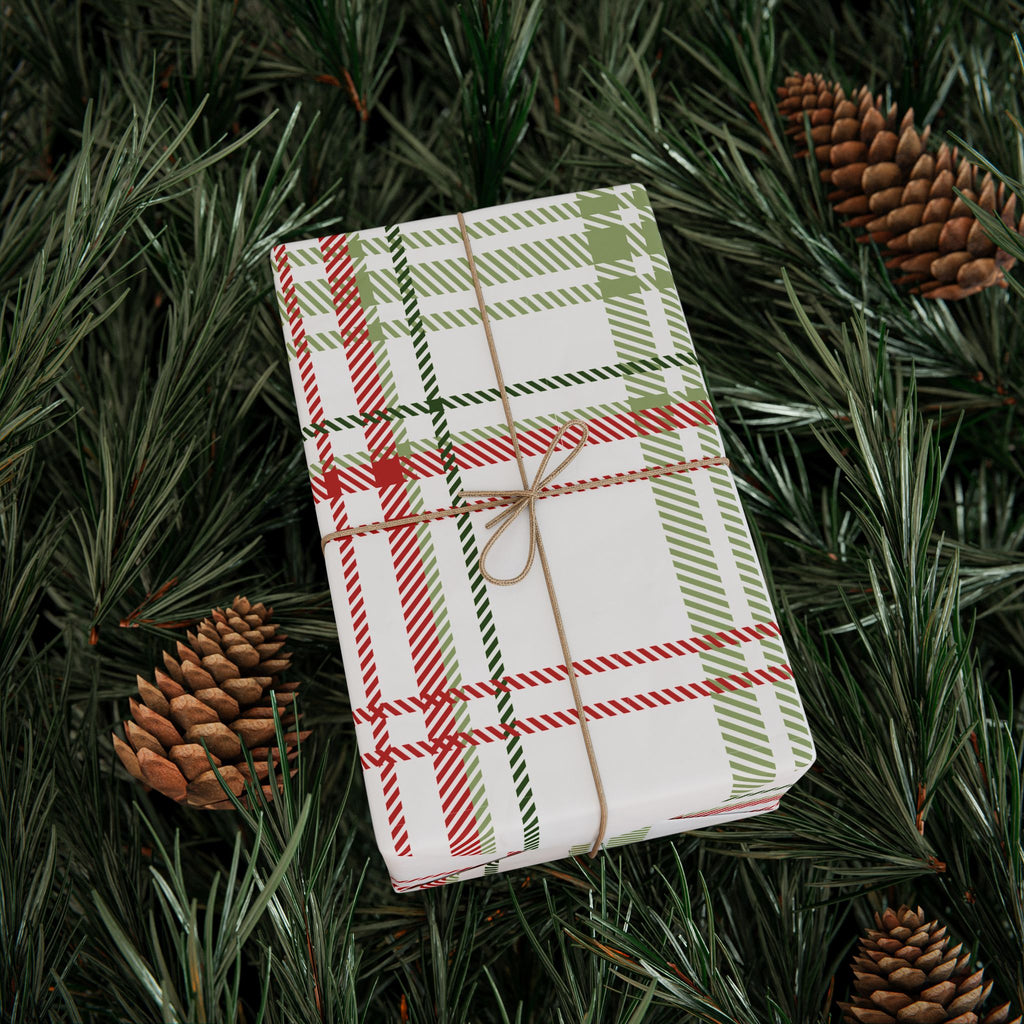Holiday Gift Wrap:  Jolly Plaid
