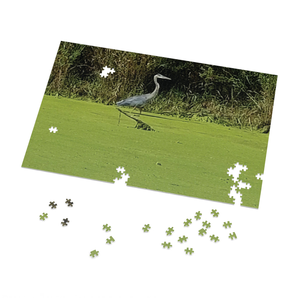 Jigsaw Puzzle with Tin:  Tip Toeing for Fish