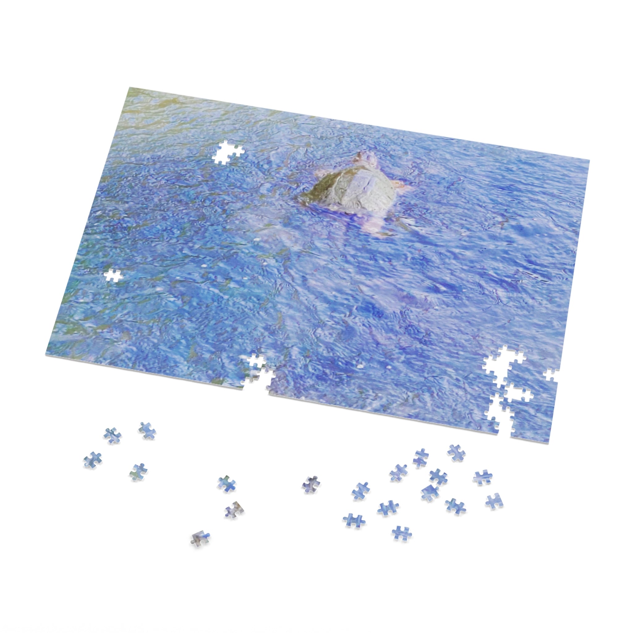 Jigsaw Puzzle with Tin:  Slow Swim