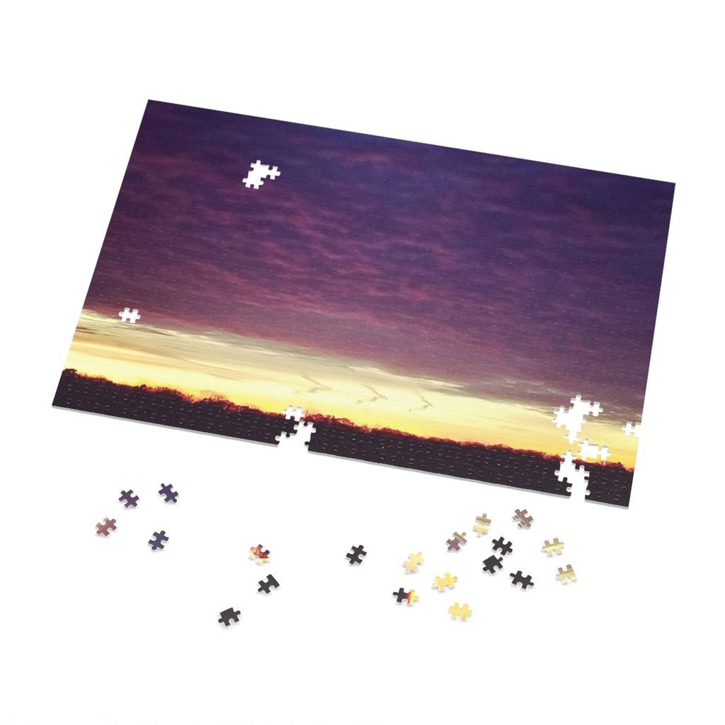 Jigsaw Puzzle with Tin:  Marching Forward