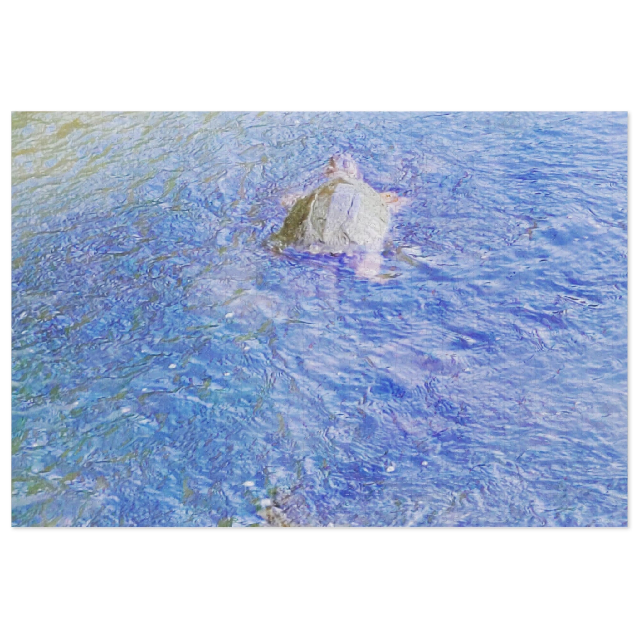 Jigsaw Puzzle with Tin:  Slow Swim