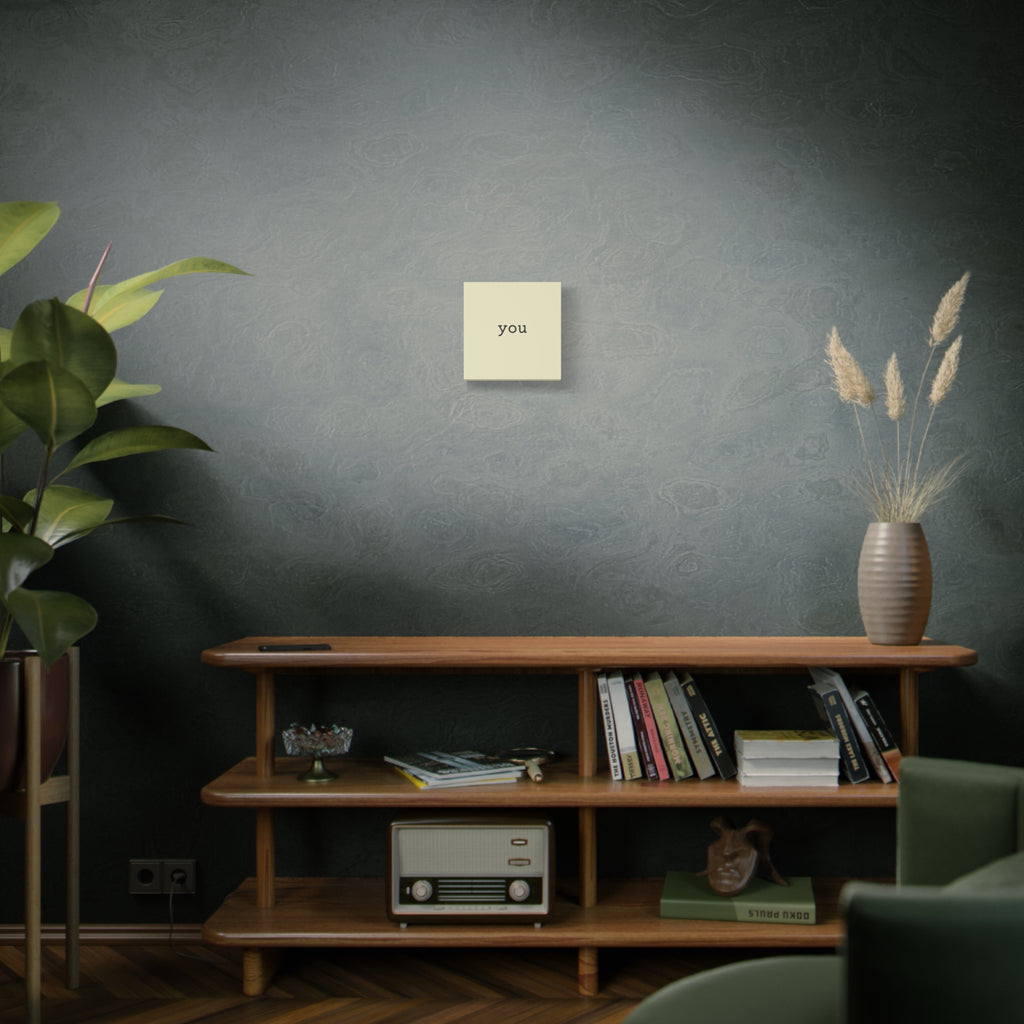10"x10" matte canvas wall art [minimalist "you"]