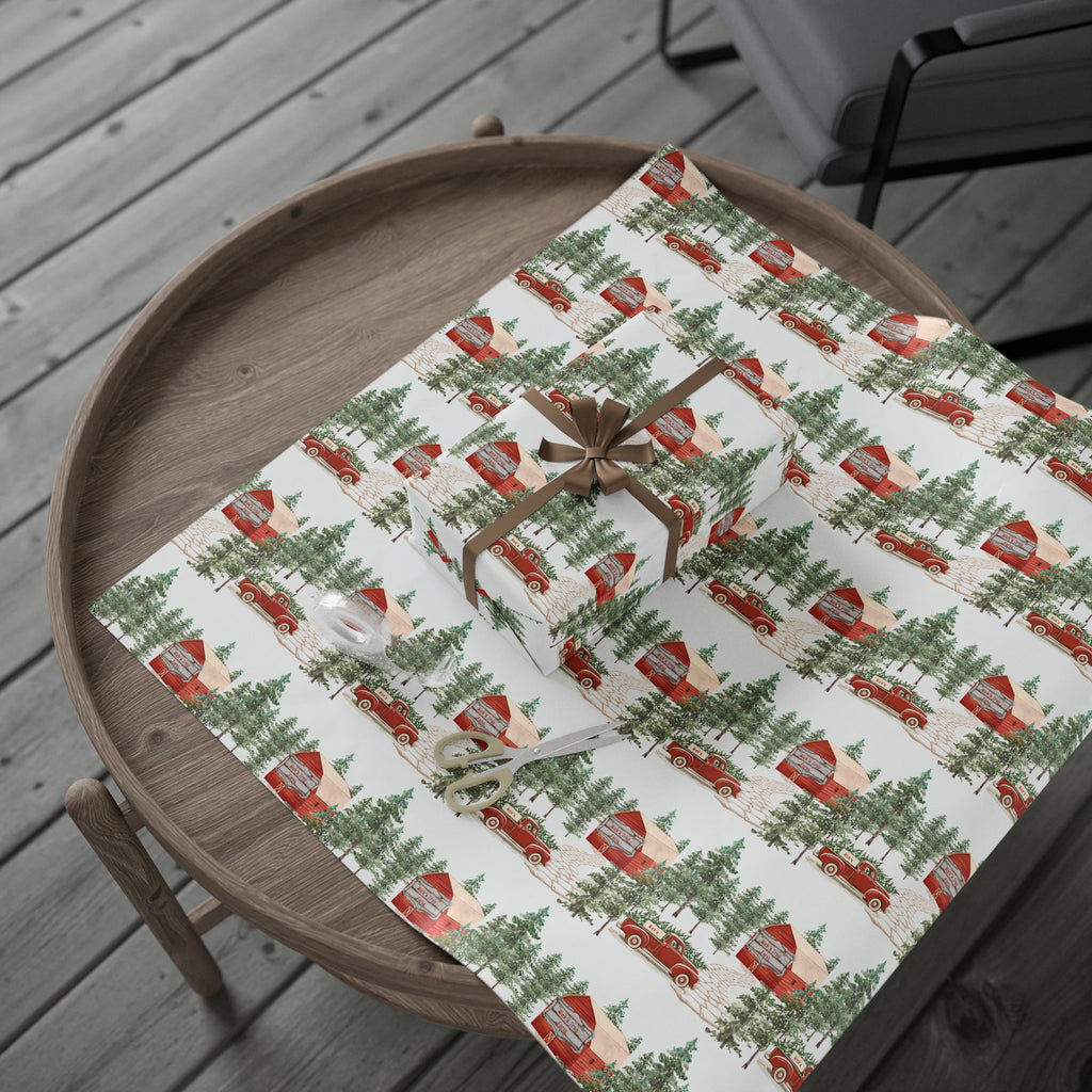 Holiday Gift Wrap:  Nick's Tree Farm Print
