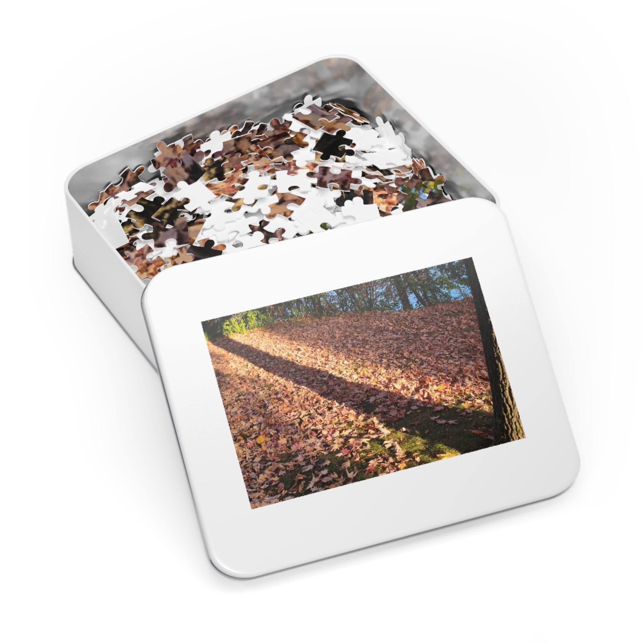 Jigsaw Puzzle with Tin:  Autumn Shadow