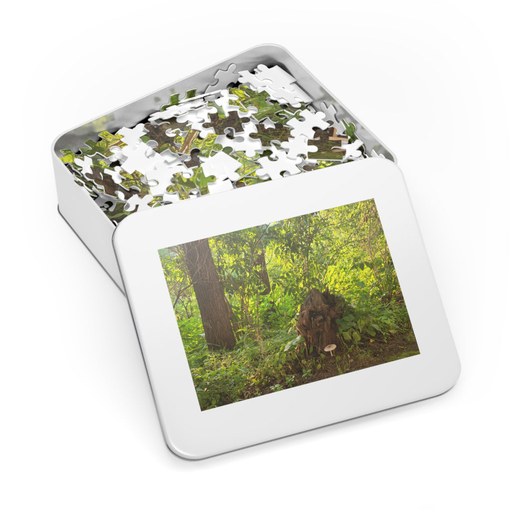 Jigsaw Puzzle with Tin:  Hiking Treasures