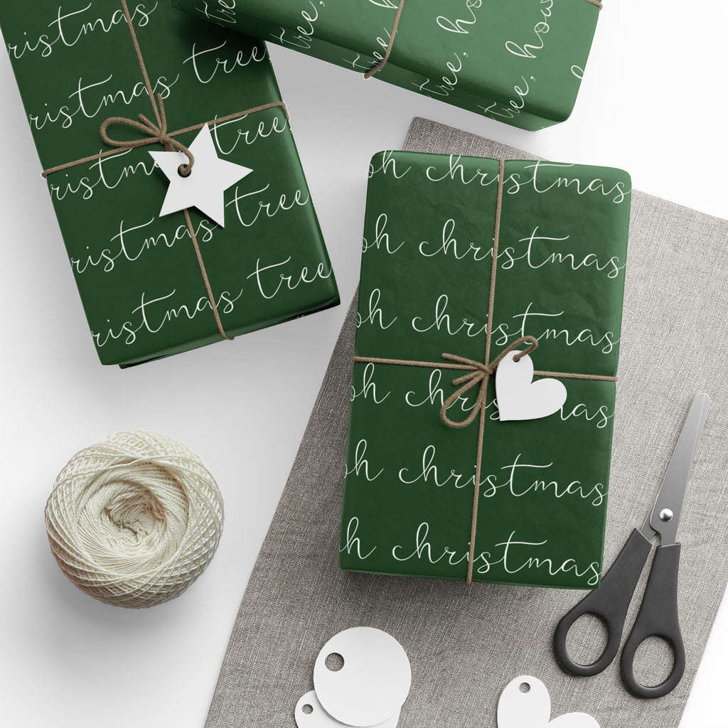 Holiday Gift Wrap:  Oh, Christmas Tree Green