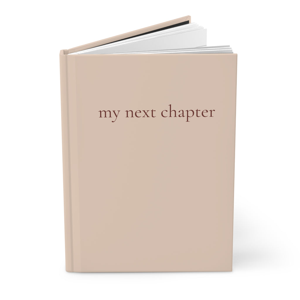 Hardcover Journal - my next chapter [champagne pink]