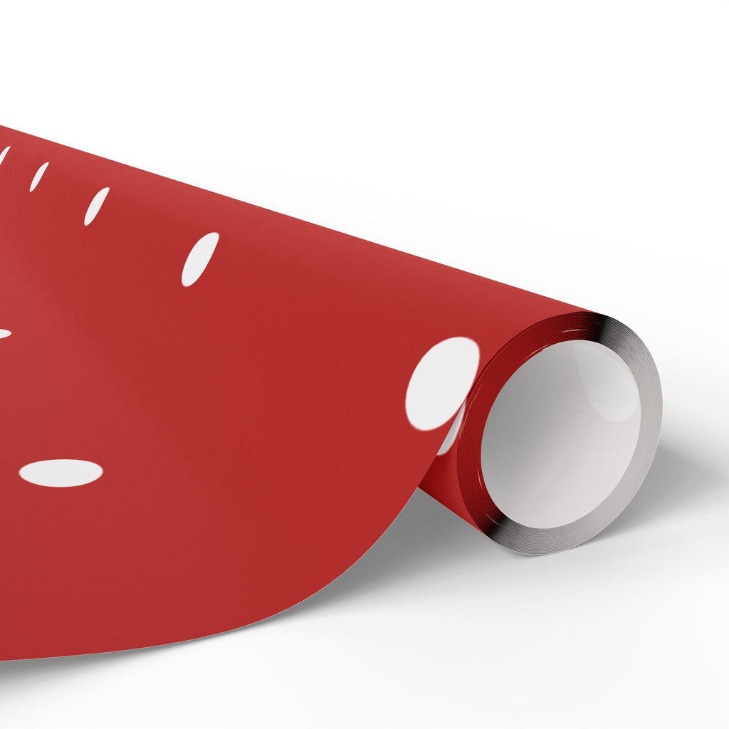 Holiday Gift Wrap:  Holly, Jolly Red Dot