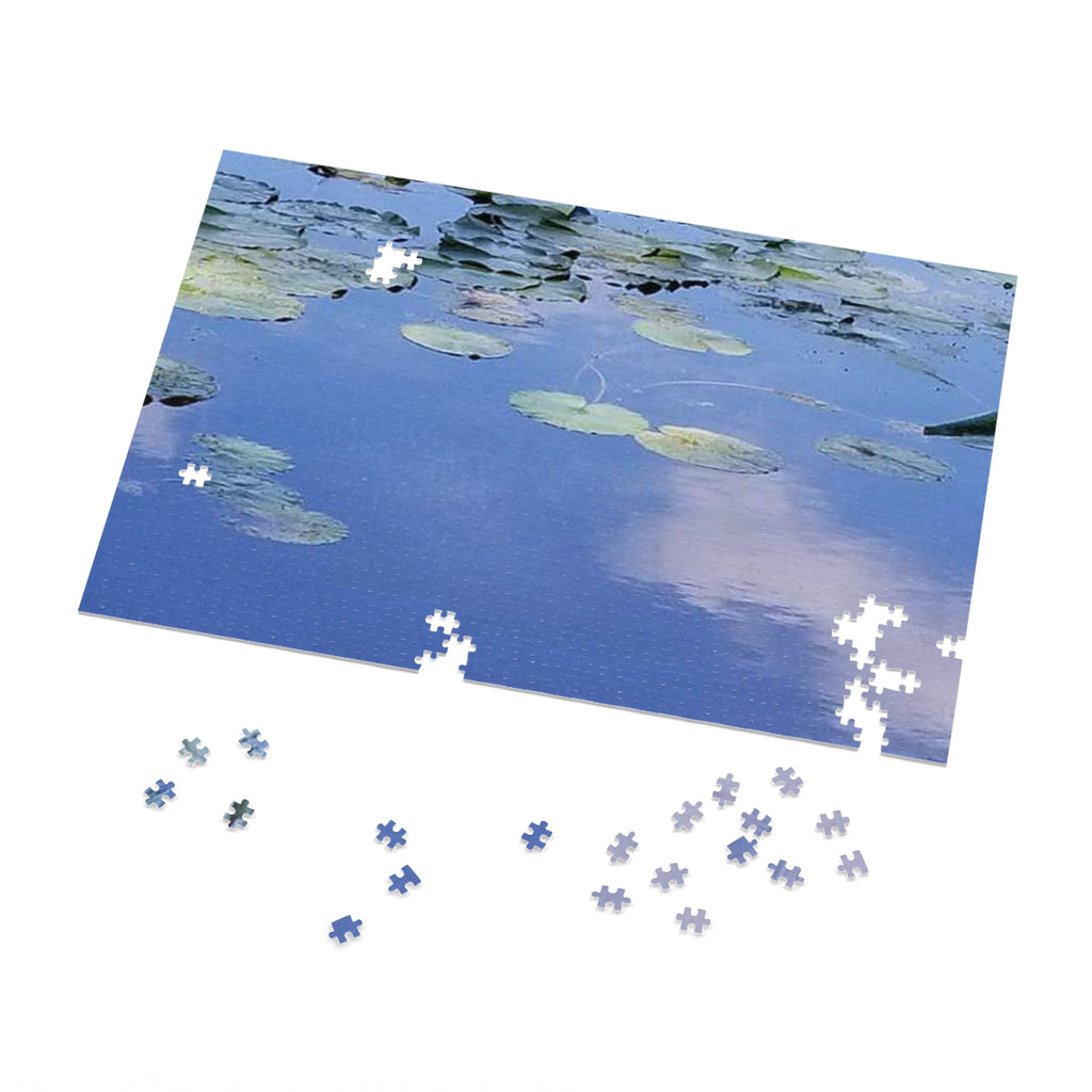 Jigsaw Puzzle with Tin:  Reflecting on Lily