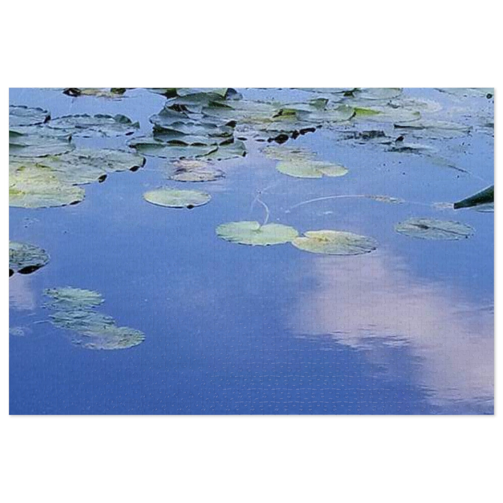 Jigsaw Puzzle with Tin:  Reflecting on Lily