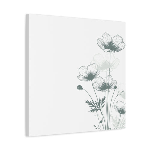 20"x20" matte canvas [calm simple blooms]