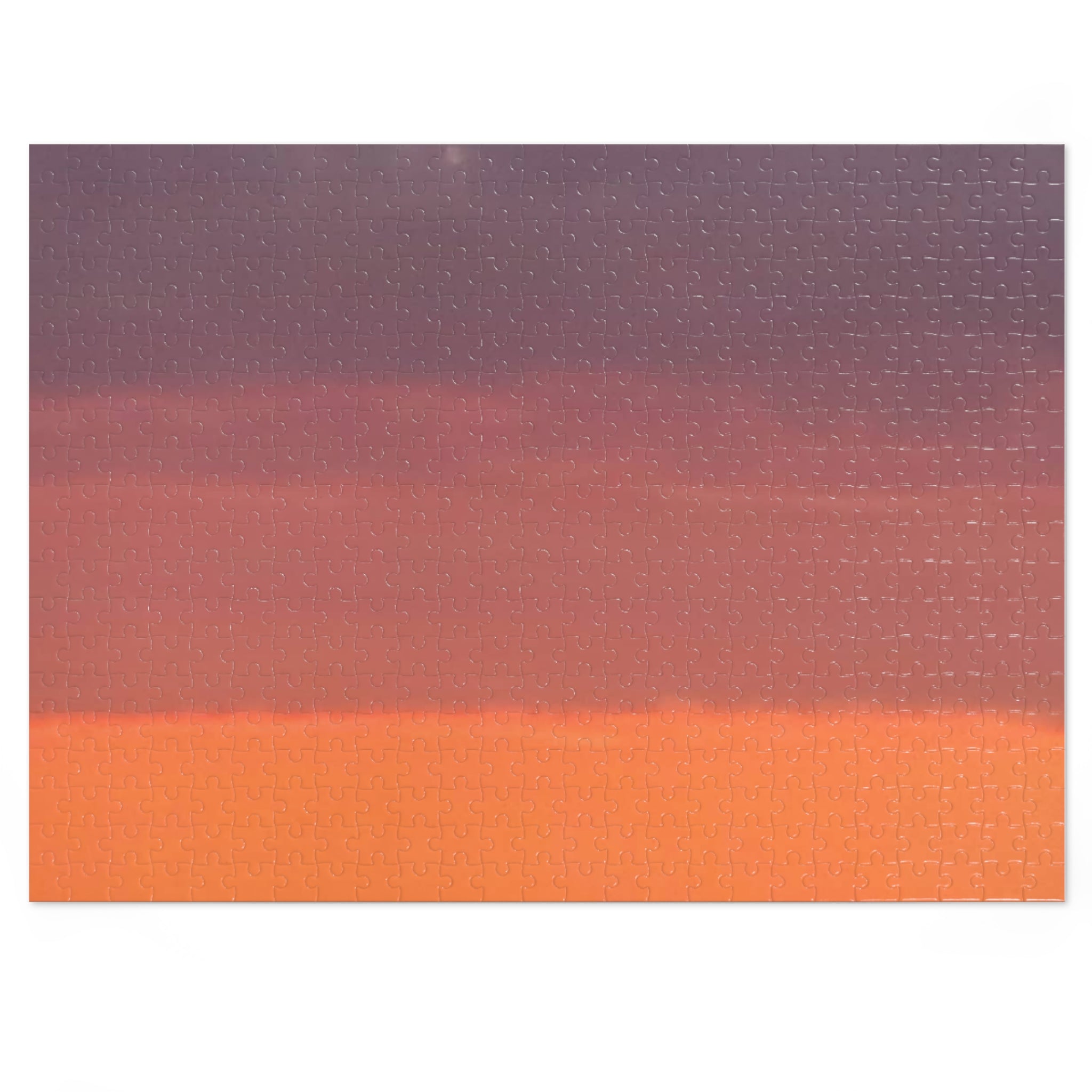 Jigsaw Puzzle with Tin:  Warm Sunset