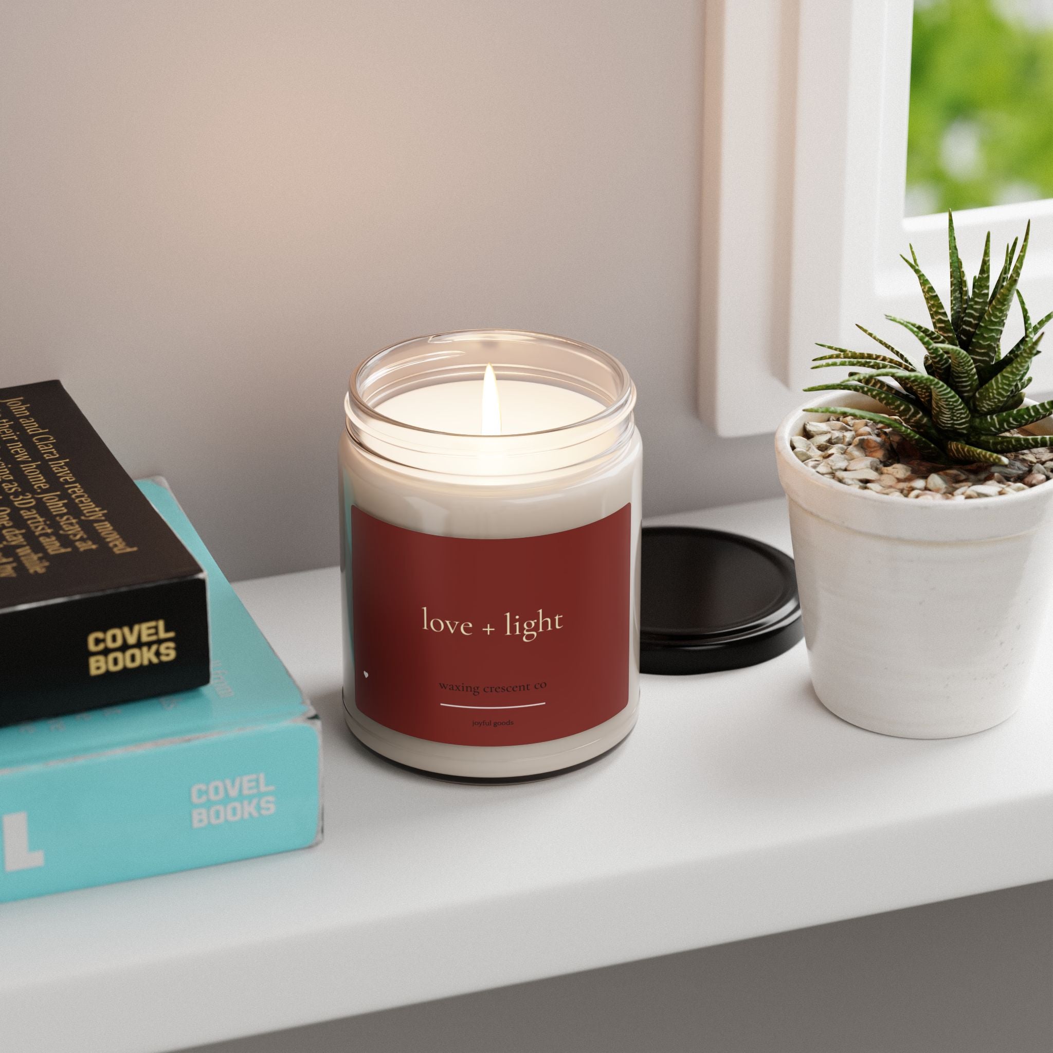[love + light] soy candle *red