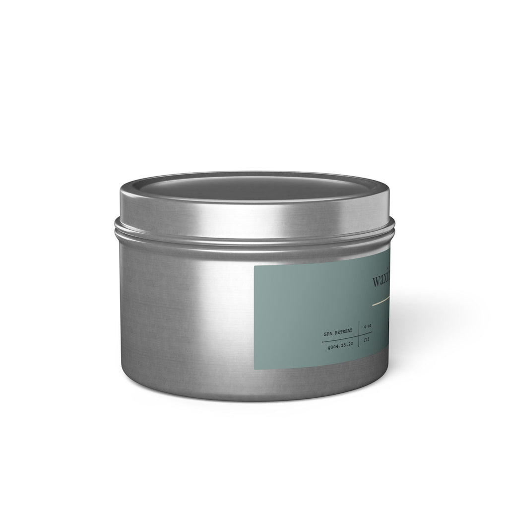4oz Scented Tin Candle [spa retreat]