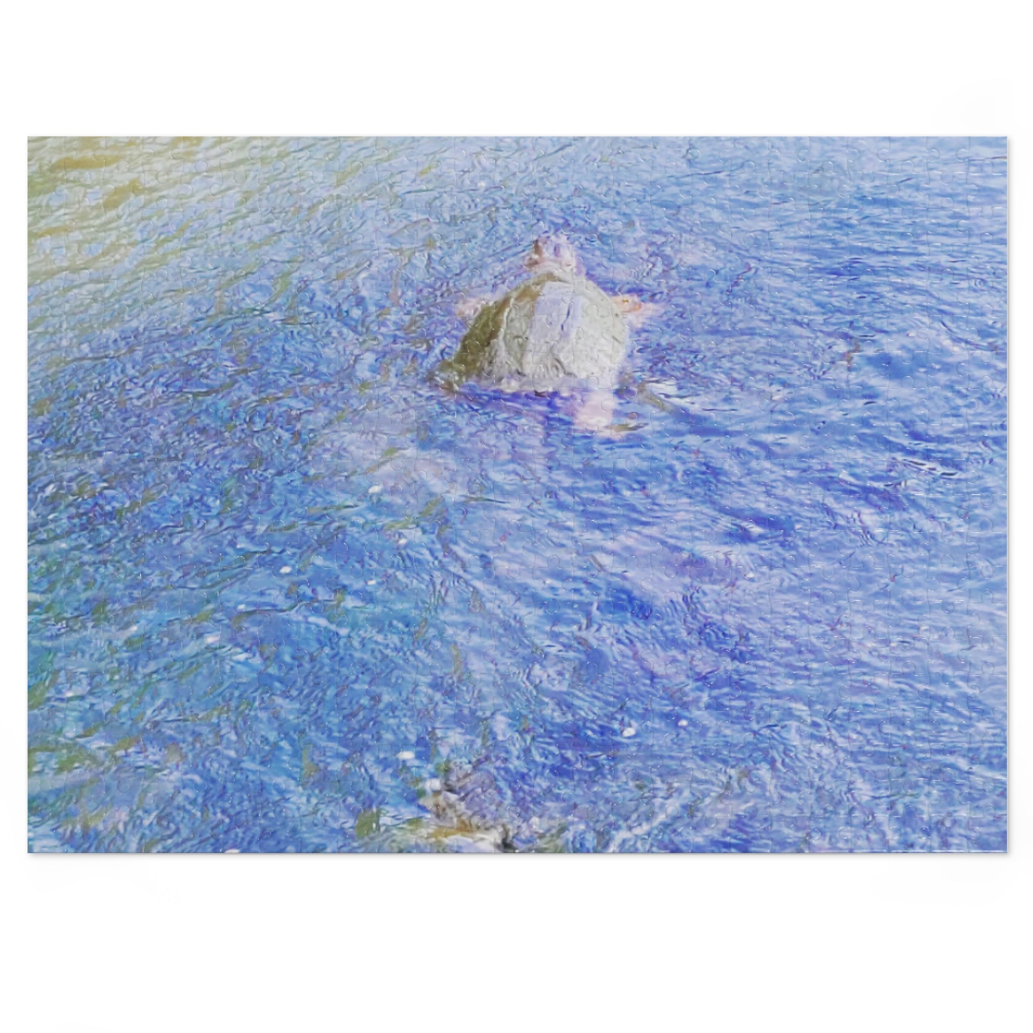 Jigsaw Puzzle with Tin:  Slow Swim