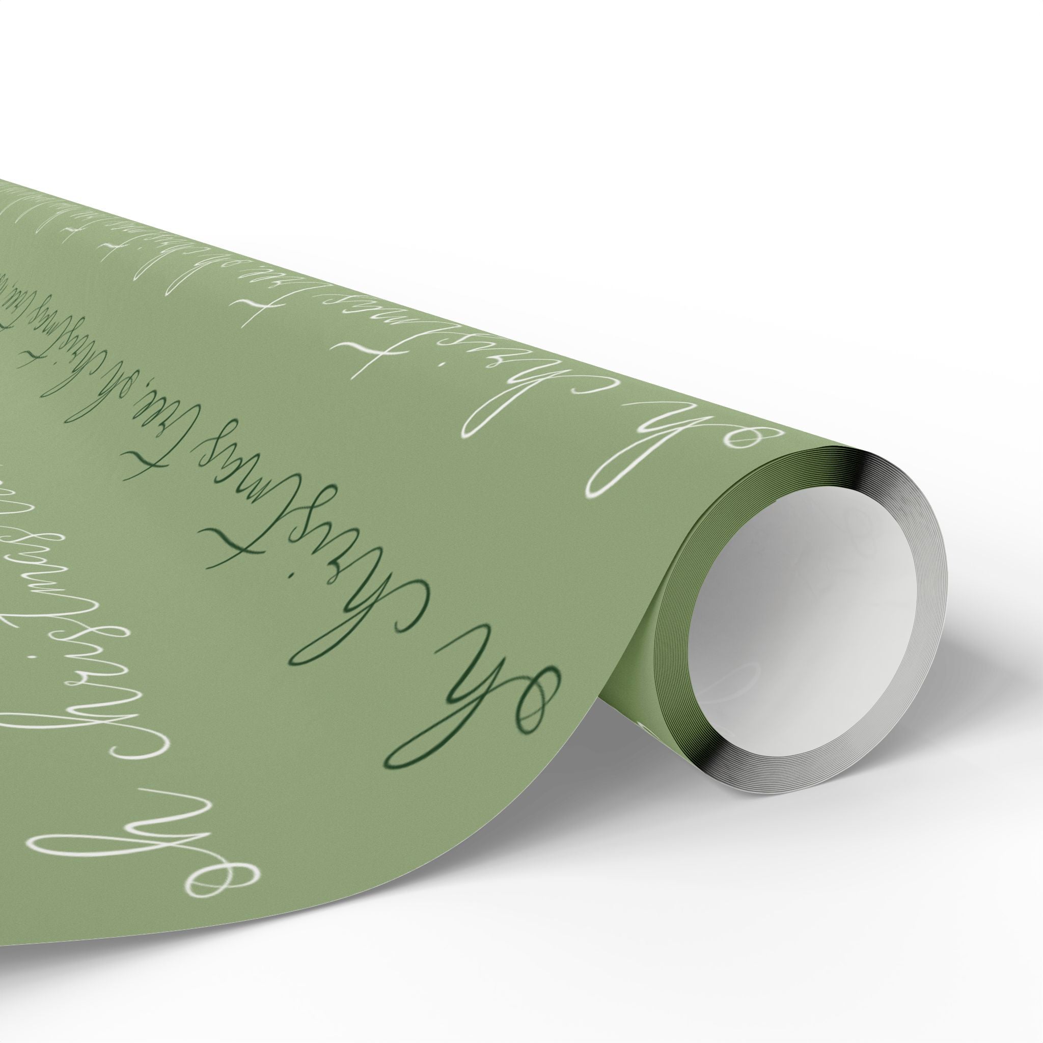 Holiday Gift Wrap:  Oh Christmas Tree Green