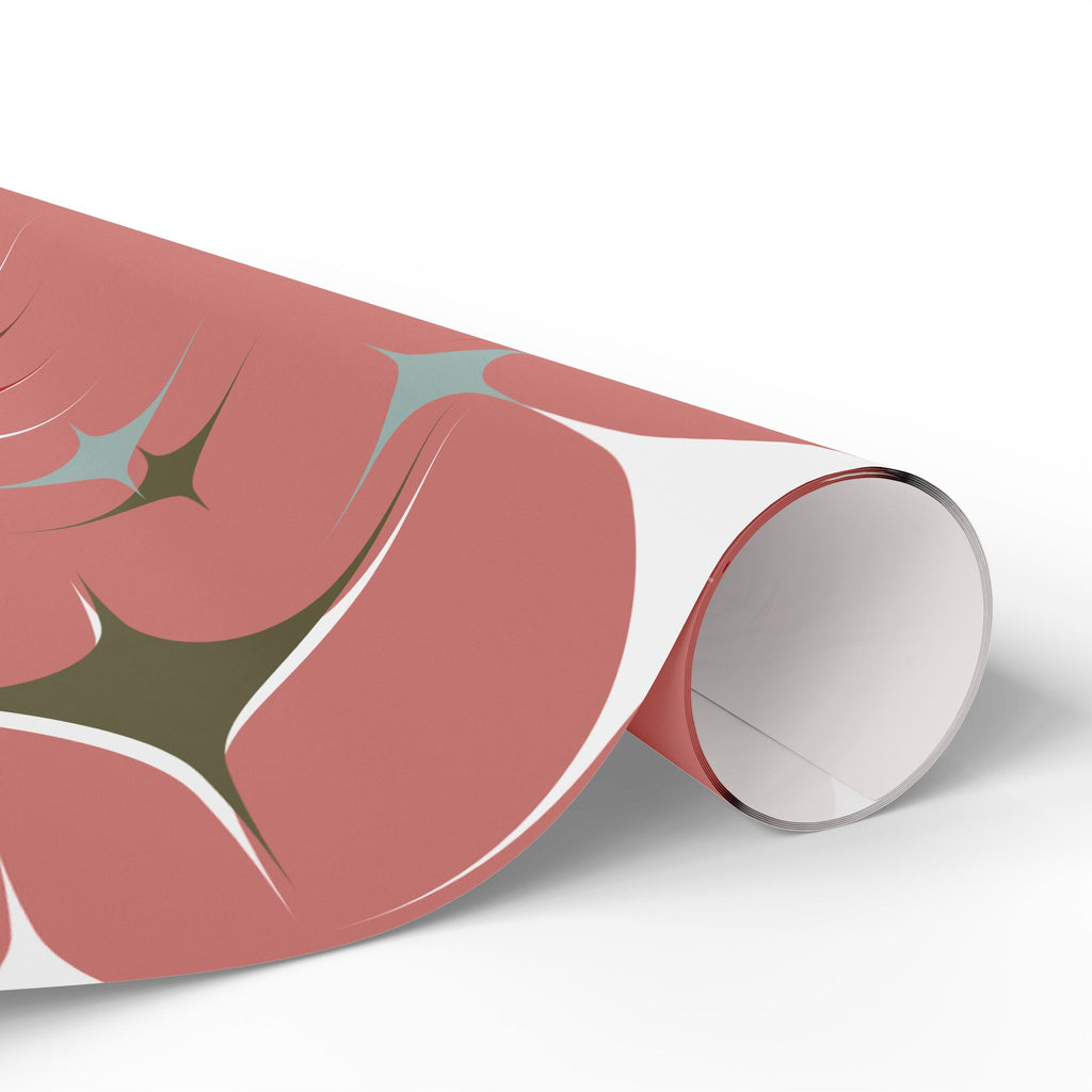 Holiday Gift Wrap:  Vintage Stars on Pink