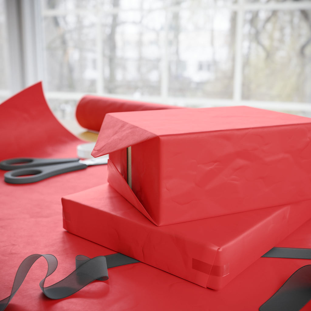 [solid love red] love day gift wrap *lovered