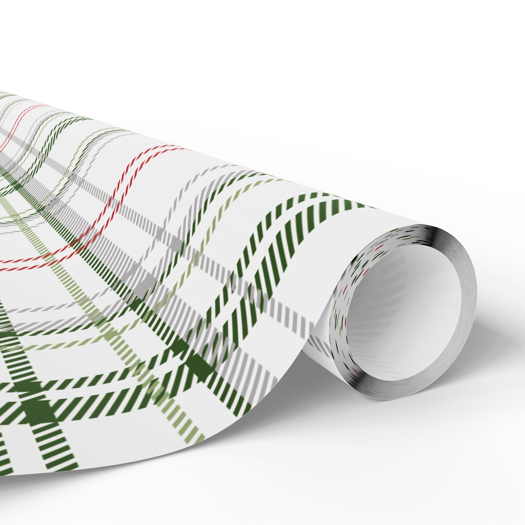 Holiday Gift Wrap: Holly Plaid
