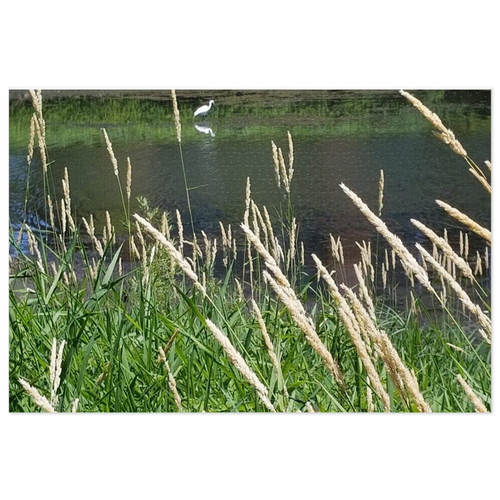 Jigsaw Puzzle with Tin:  Whistle through the Grasses