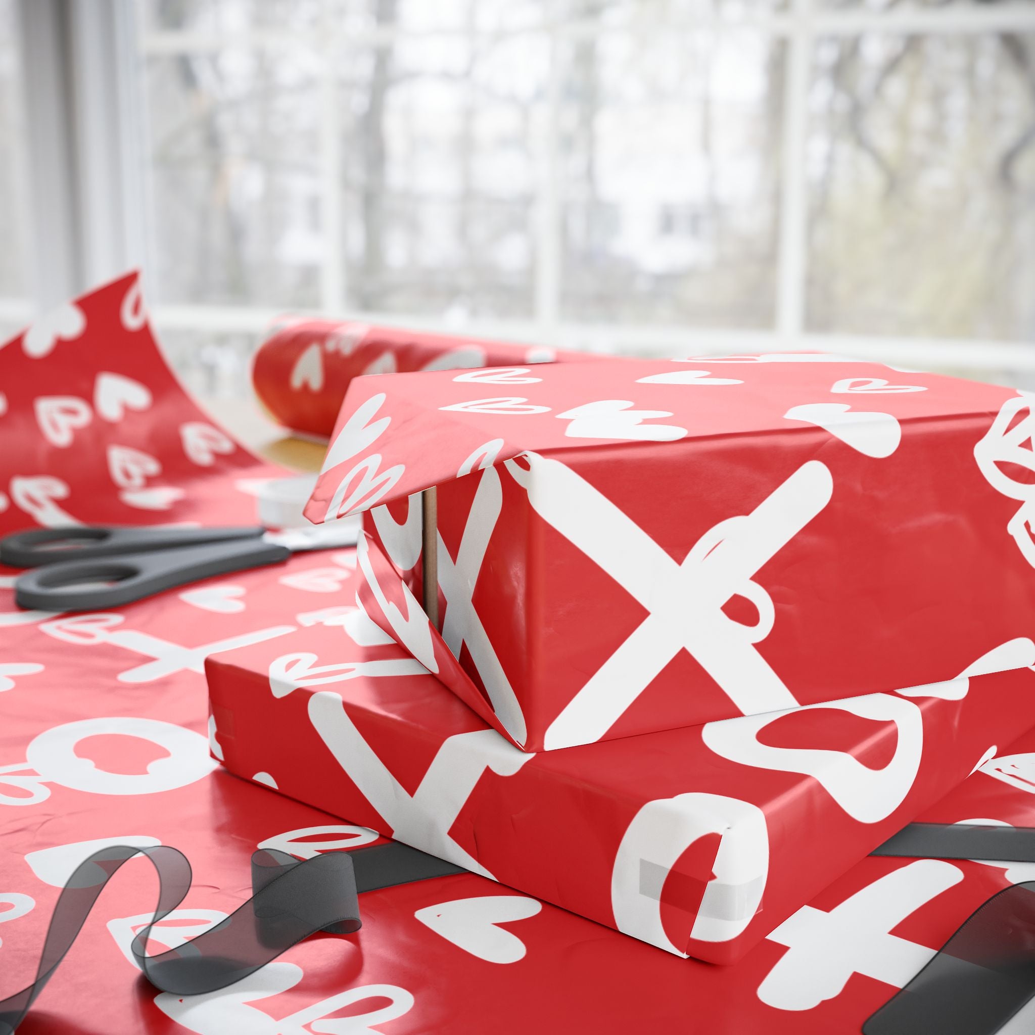 [x's and o's] love day gift wrap *lovered