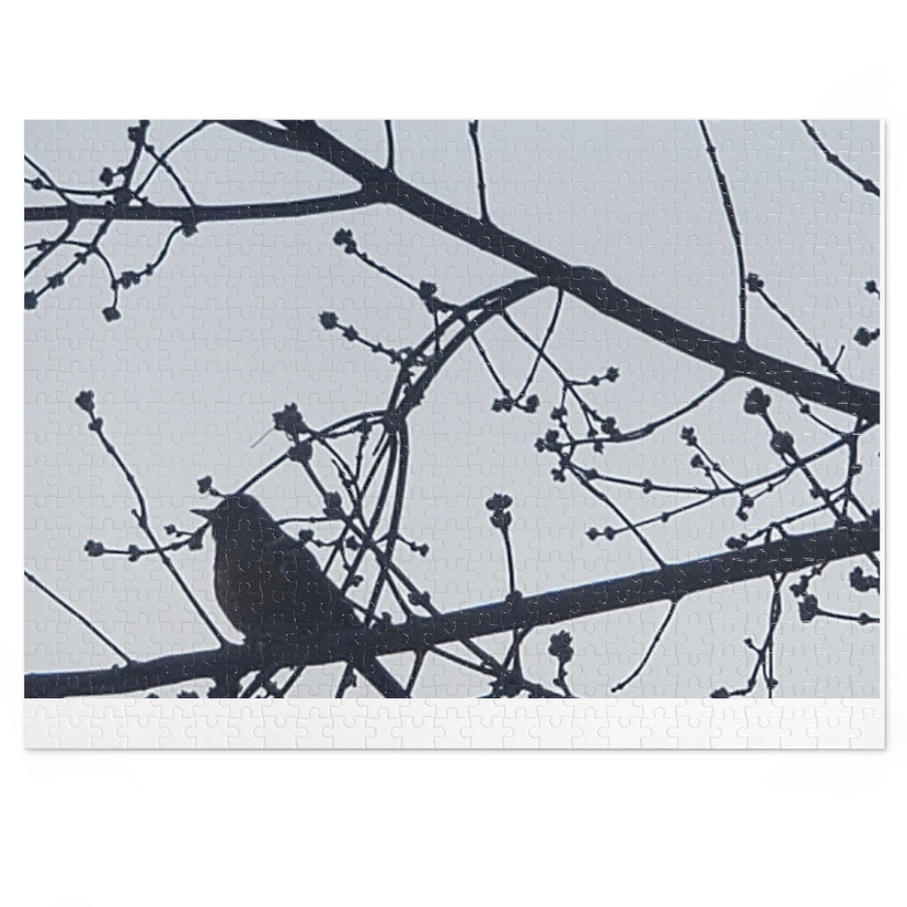 Jigsaw Puzzle with Tin:  Simple Bird